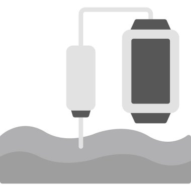 Gaz ve su işaretinin vektör çizimi. ağ için gaz ve su depolama sembolü koleksiyonu.