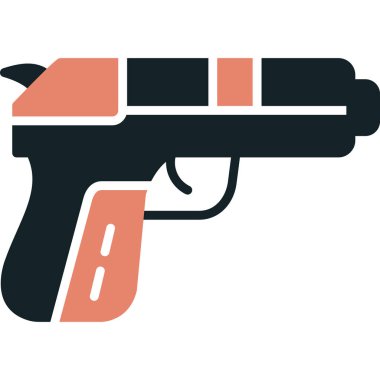 silah simgesi, vektör illüstrasyonu