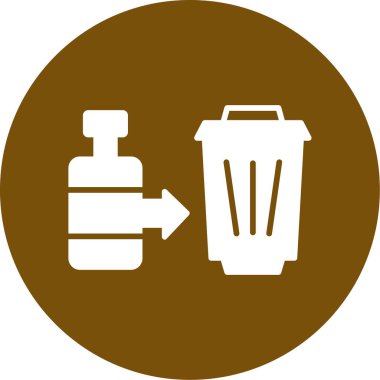 Moda biçimi izole edilmiş arkaplanda çöp kutusu simgesini geri dönüştür