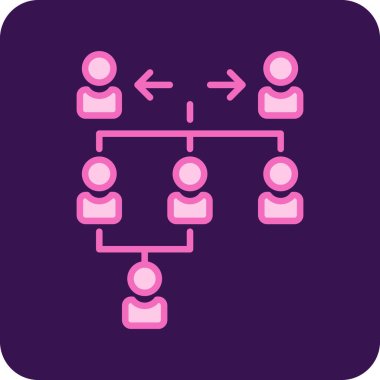 İnsanların vektör illüstrasyonu simgesi, takım çalışması