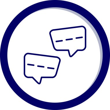 Konuş. Web simgesi basit illüstrasyon