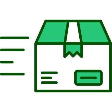 kutu paketi renk vektör çizimi