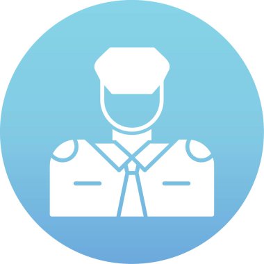 Bir polis memurunun vektör çizimi