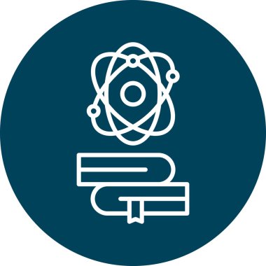 Atom simgesinin vektör illüstrasyonu