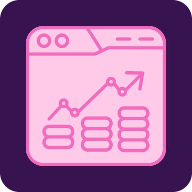 Bar çizelgesi. Web simgesi