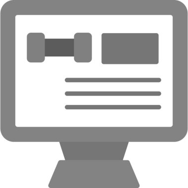 bilgisayar izleyici vektör simgesi