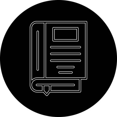 kitap simgesi, vektör illüstrasyonu