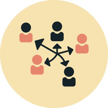 hiyerarşi web simgesi, vektör çizim