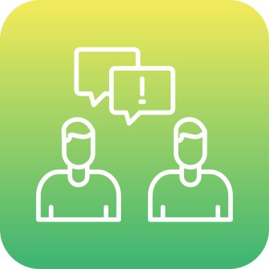 Vektör sohbet simgesi illüstrasyonu