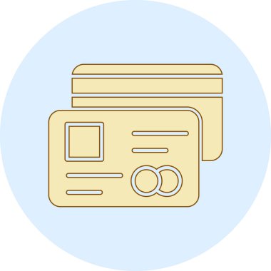 kart vektör simgesi modern basit vektör illüstrasyonu