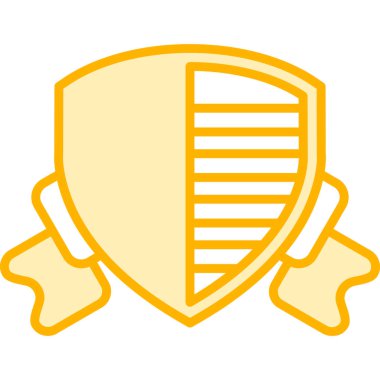 Kalkan Koruma Simge Vektör Çizim Tasarımı