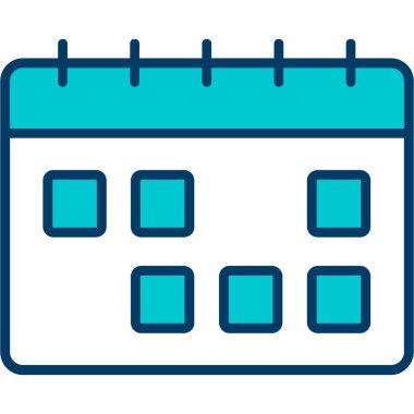 Randevu. Web simgesi basit illüstrasyon