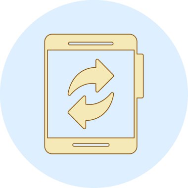 Taşınabilir şarj kavramının vektör modern simgesi