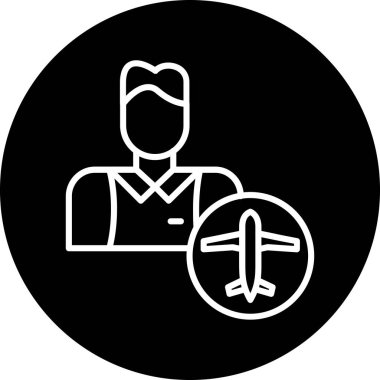 İnsan simgesinin vektör illüstrasyonu