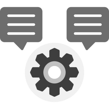 Dişliler. Web simgesi basit illüstrasyon