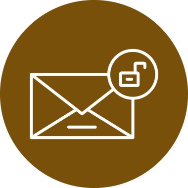 E-posta. Web simgesi basit illüstrasyon