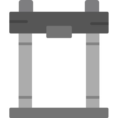 spor salonu ikonu vektör illüstrasyonu