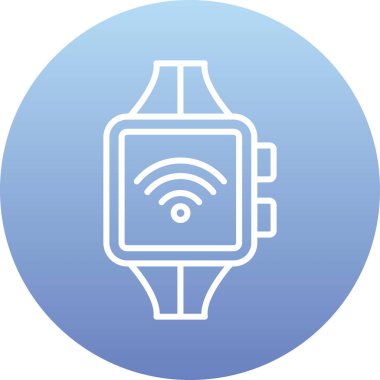 izle simge vektör illüstrasyonu