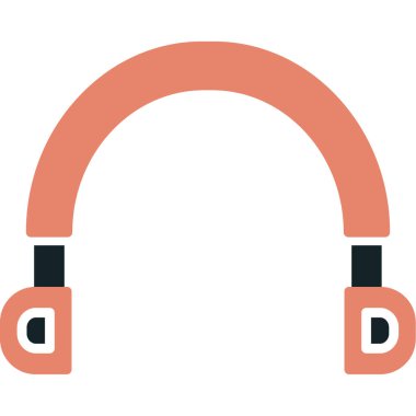 Kulaklık. Web simgesi basit illüstrasyon