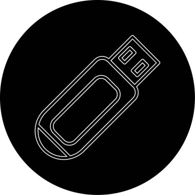 Modern b 'nin vektör illüstrasyonunda usb' nin eksik simgesi