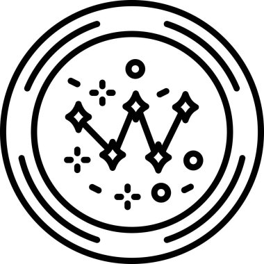 Pusula. Web simgesi basit illüstrasyon