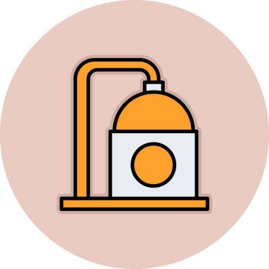 Gaz simgesinin vektör illüstrasyonu