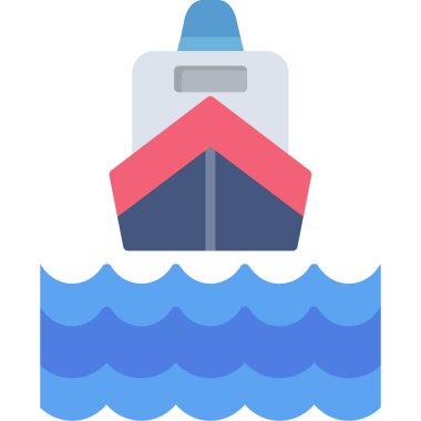 tekne ikonu vektör illüstrasyonu