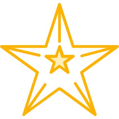 yıldız simgesi vektör illüstrasyonu