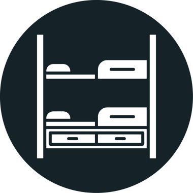 Kostüm simgesi, basit vektör illüstrasyonu