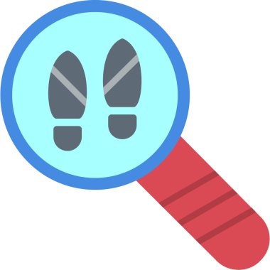 Büyüteç simgesi. düz vektör tasarımı çizimi.