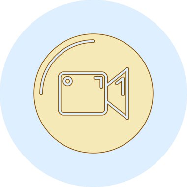 video simgesi vektör illüstrasyonu