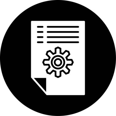 belge simgesi, vektör çizimi