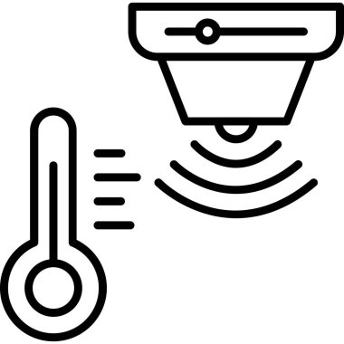 Sıcaklık. Web simgesi basit illüstrasyon