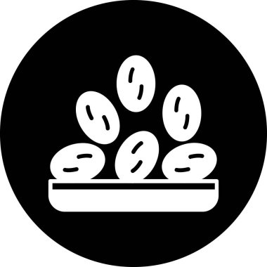 Yemek. Web simgesi basit illüstrasyon