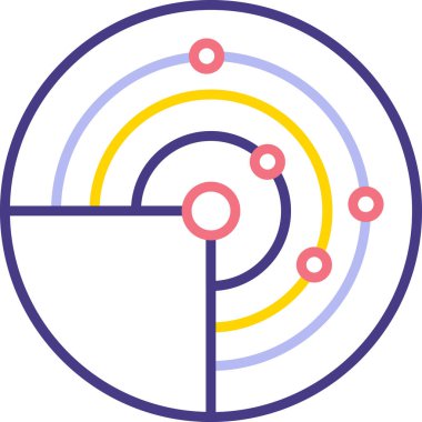 Hedef. Web simgesi basit illüstrasyon