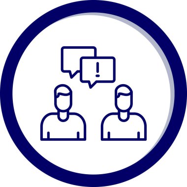 Konuş. Web simgesi basit illüstrasyon