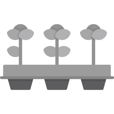 Ağaç ve ağaç sembolünün vektör çizimi. Ağlar için ağaç ve bahçe sembolleri koleksiyonu.