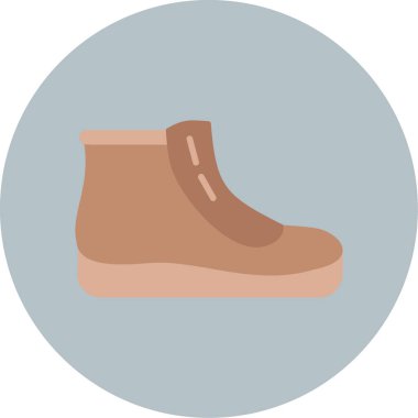 Ayakkabı. Web simgesi basit illüstrasyon