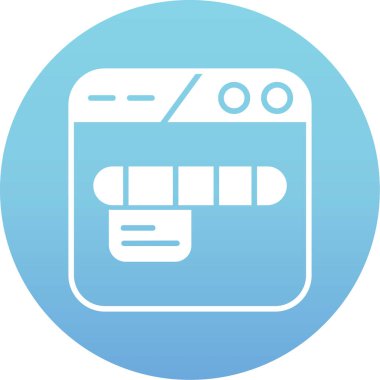 Kredi Kartı. Web simgesi basit illüstrasyon