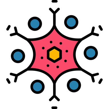 Molekül simgesi vektör illüstrasyonu