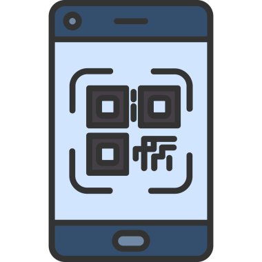 Kod kod kod simgesi doldurulmuş ana hat biçimi