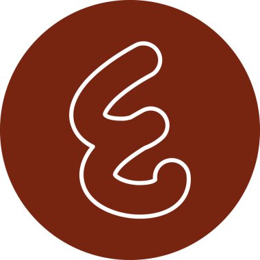 Kırmızı ve beyaz kahve ikonunun vektör çizimi