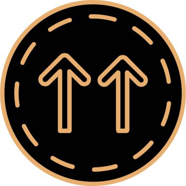 Yönlendirme Simgesi Moda Biçiminde İzole Arkaplan