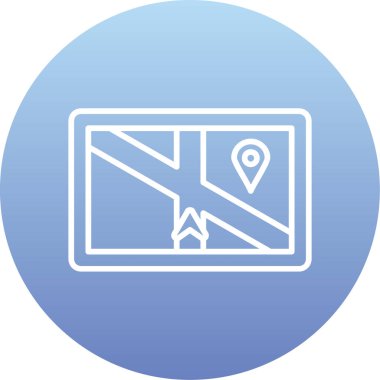 Harita işaretleyici vektör illüstrasyonuName