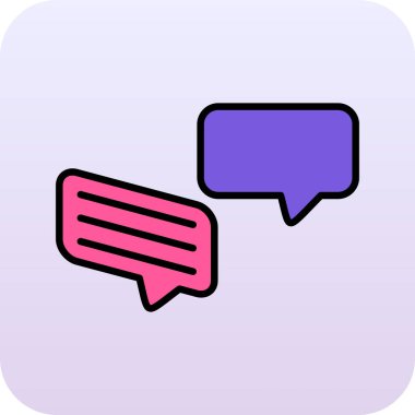 Sohbet mesajı ikonu vektör illüstrasyon tasarımı