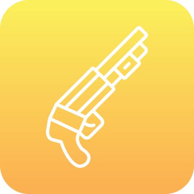 Doldurulmuş kurşun ikonu beyaz arkaplanda izole edildi. Vektör.