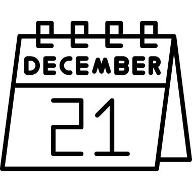 Takvim simgesini, anahat stili