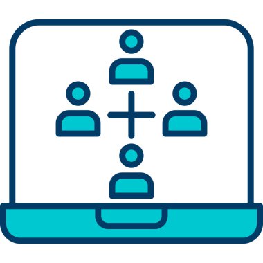 şebeke. Web simgesi basit illüstrasyon