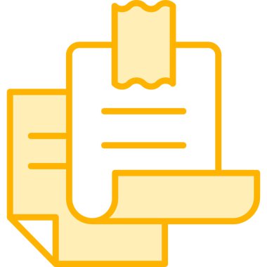 Belge. Web simgesi basit illüstrasyon