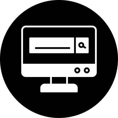 Web simgesi, tarayıcının vektör illüstrasyonu